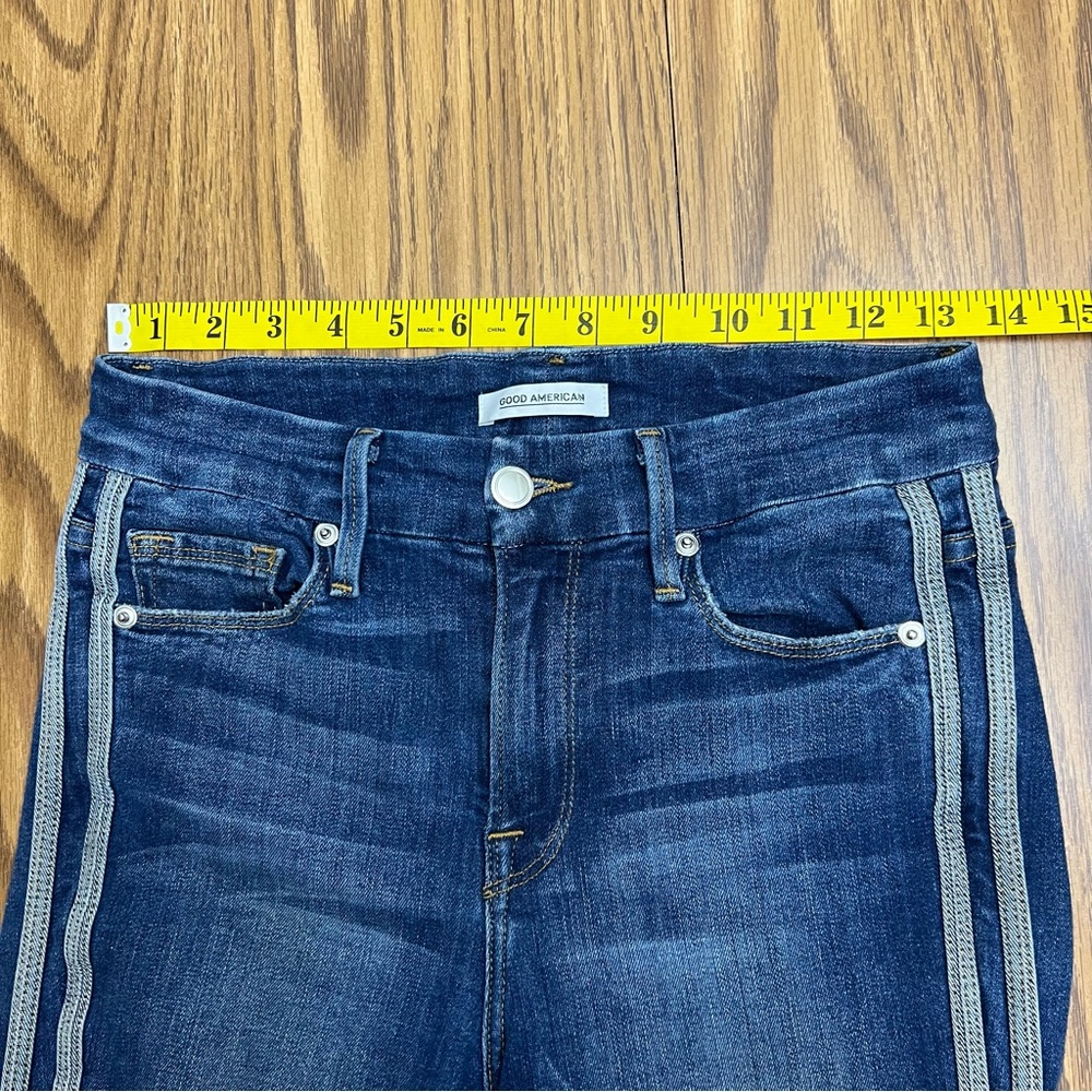 NEW Good American Good Legs in BLUE122, Athletic Stripe - Picture 8 of 11